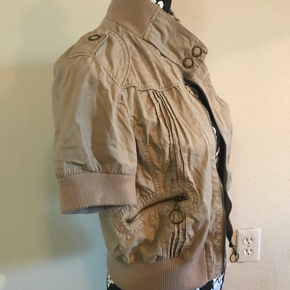 Cropped bomber jacket - Picture 3 of 5
